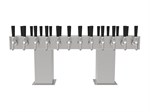 Back to Back Bridge Tee Tower, 24 Faucet in Stainless Steel
