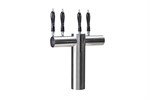 Avenue T-Pipe Tower, 10 Faucet in Polished Chrome
