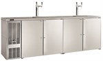 Air-Cooled Beer Dispensing Kit - Draft Arm, 3 Faucet in Polished Chrome