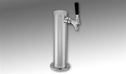 Draft Arm, 3 Faucet in Polished Chrome - Air Cooled